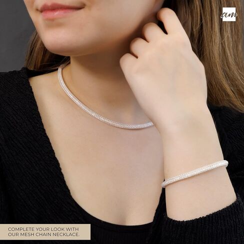 سوار أمبرتا نسائي من الفضة الإسترليني عيار 925 مصنوع من الألماس المقلد in Kuwait