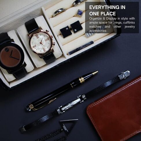 ساعة سفر بنمط كربون نوير رول وحقيبة أزرار أكمام in Kuwait