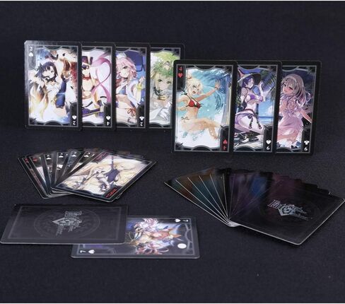 Table Gaming FGO Poker Chips Playing Game Card Anime Fate Grand Order 57X87MM Saber in Saudi Arabia