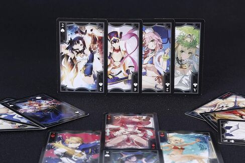 Table Gaming FGO Poker Chips Playing Game Card Anime Fate Grand Order 57X87MM Saber in Saudi Arabia