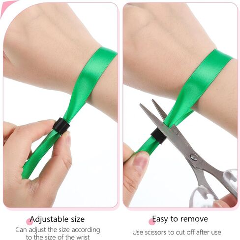 200 Pcs Cloth Event Wristbands, Colored Wristbands for Events Disposable Wristbands Events for Concert Party Festival in Saudi Arabia