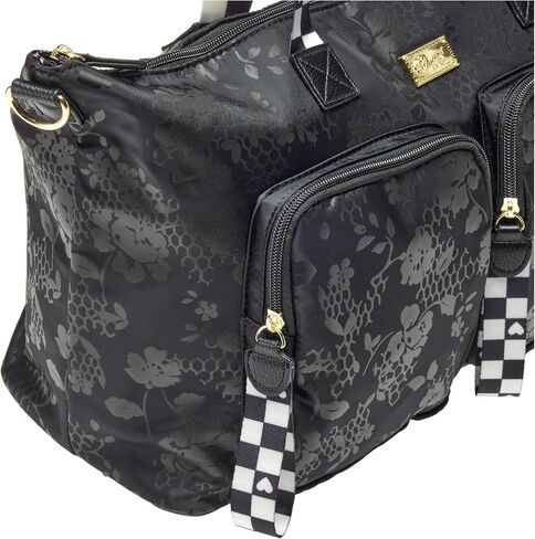Betsey Johnson Women's Luv Betsey LBCOLBY نايلون عطلة نهاية الأسبوع مع جيوب كارجو، أسود، 38.1 سم طول × 16.75 سم عمق × 27.94 سم ارتفاع in Saudi Arabia