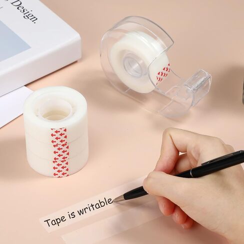 32 Pcs Invisible Tape and Refillable Dispensers 0.7 x 985 Inches Transparent Tape Refills Desk Tape Dispenser for Office Home School in Saudi Arabia