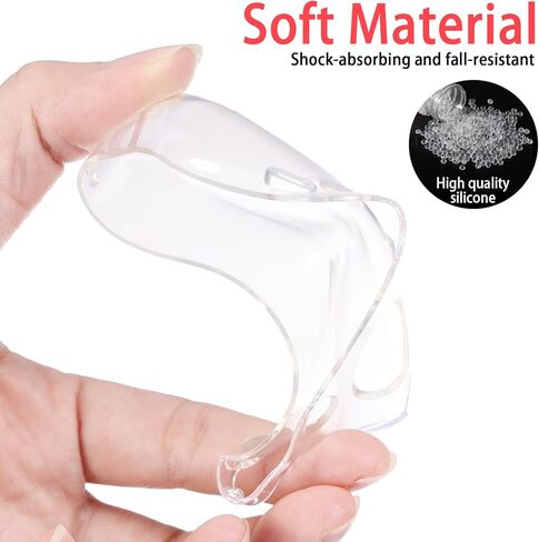 Soft Replacement Shell Case for Nintendo Switch Joy-Con, Clear TPU Protective Cover Case Compatible with NS Joy Cons Handheld Controller (fr-TNS-1850) in Kuwait