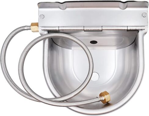 Automatic Waterer Dog Water Bowl Dispenser Livestock Water Trough Stainless Steel Auto Water Bowl for Horse Dog Cattle Chicken Pig Goat (Automatic Waterer) in Saudi Arabia