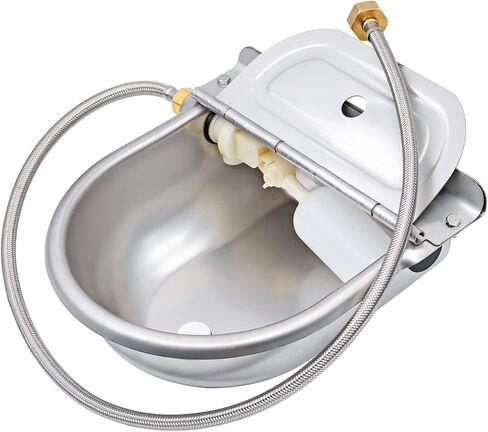 Automatic Waterer Dog Water Bowl Dispenser Livestock Water Trough Stainless Steel Auto Water Bowl for Horse Dog Cattle Chicken Pig Goat (Automatic Waterer) in Saudi Arabia