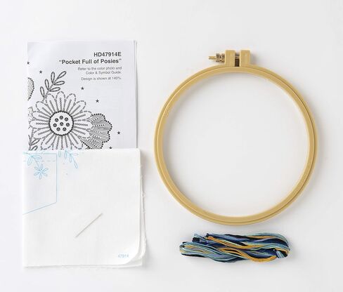 Bucilla 47914E Stamped Embroidery Kit, 6", Pocket Full of Posies in Saudi Arabia