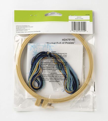 Bucilla 47914E Stamped Embroidery Kit, 6", Pocket Full of Posies in Saudi Arabia