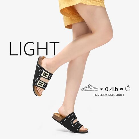 Womens Slide Sandals with Soft Knit Prints Comfort Low Arch Footbed Sandals in Saudi Arabia