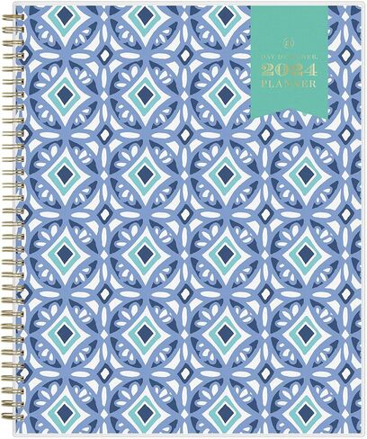 Blue Sky Day Designer 2024 Weekly and Monthly Planner, 5" x 8", Frosted Cover, Wirebound, Tile (101410-24) in Saudi Arabia