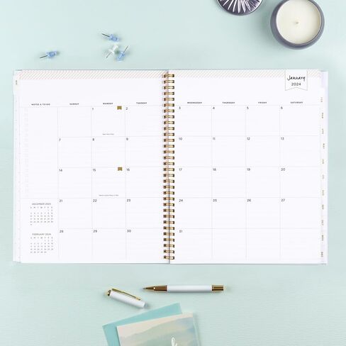Blue Sky Day Designer 2024 Weekly and Monthly Planner, 5" x 8", Frosted Cover, Wirebound, Tile (101410-24) in Saudi Arabia