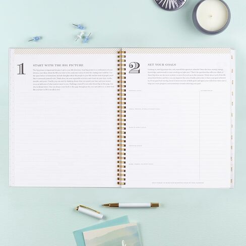 Blue Sky Day Designer 2024 Weekly and Monthly Planner, 5" x 8", Frosted Cover, Wirebound, Tile (101410-24) in Saudi Arabia