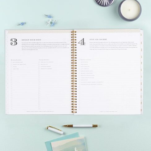Blue Sky Day Designer 2024 Weekly and Monthly Planner, 5" x 8", Frosted Cover, Wirebound, Tile (101410-24) in Saudi Arabia