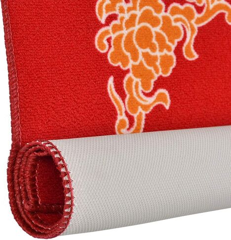 Universal Mahjong/Paigow/Poker/Dominos/Game Table Cover,Slip Resistant Mat(Red) 31.5" x 31.5"(80cm x 80cm) in Saudi Arabia