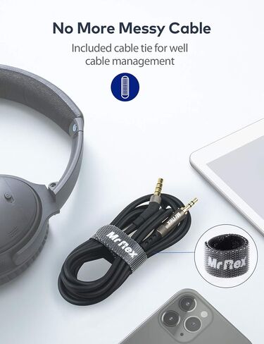سلك بديل لسماعات Bose 700 QC25 QC35II QC35 QC45، سماعة JBL Everest 300 650BTNC E55BT، كابل صوت Aux 2.5 مم إلى 3.5 مم [عبوتان، 5 أقدام مضفرة من النايلون مع ميكروفون + 5 أقدام TPE بدون ميكروفون] in Kuwait