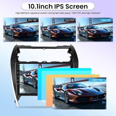 [8 Core 4+64G] Car Radio for Toyota Camry 2012-2014 with Wireless Apple Carplay and Android Auto - 10.1 Inch IPS 1280 * 720 Touchscreen Android Stereo - 32EQ DSP/WiFi/GPS + AHD Backup Camera in Saudi Arabia