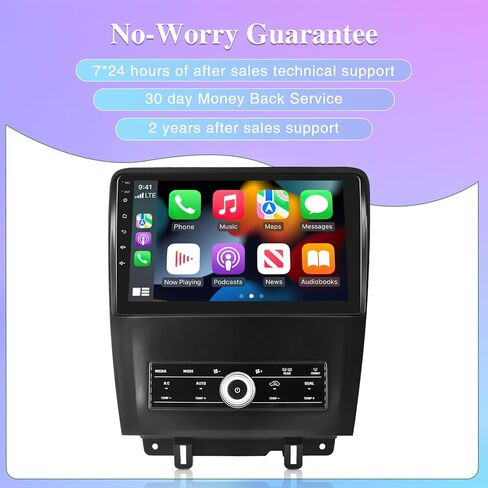 8 Core [4G+64G] Car Radio for Ford Mustang 2010 2011 2012 2013 2014 - Android 13 Touch Screen Stereo, DSP 32 EQ Audio/IPS Screen/Apple Carplay/Android Auto/SWC/BT 5.0/WiFi in Saudi Arabia