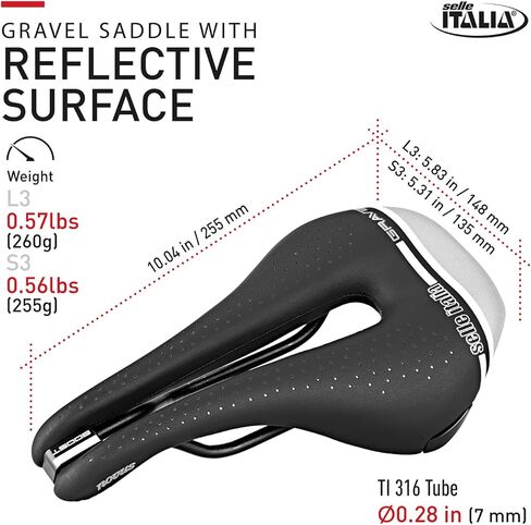 سرج الدراجة على الطريق من Selle Italia Novus Boost Gravel Tech Superflow - للرجال والنساء، أسود in Saudi Arabia