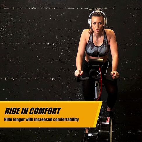 Bike Seat - Universal Bicycle Saddle with Memory Foam - Compatible with Peloton, Road, Mountain, and Exercise Bikes - Wide Replacement Seat for Men and Women in Saudi Arabia
