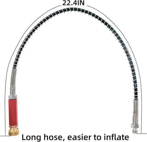 TUXING 4500Psi خرطوم هواء عالي الضغط لملء خرطوم السوط، خرطوم هواء Pcp مقاس 20 بوصة 50 سم مع فلتر فاصل للمياه الزيتية الحمراء، نظام شحن محطة تعبئة الهواء Pcp مع قابس سريع ذكر وأنثى 8 مم... in Saudi Arabia