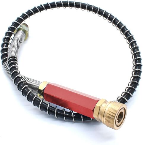 TUXING 4500Psi خرطوم هواء عالي الضغط لملء خرطوم السوط، خرطوم هواء Pcp مقاس 20 بوصة 50 سم مع فلتر فاصل للمياه الزيتية الحمراء، نظام شحن محطة تعبئة الهواء Pcp مع قابس سريع ذكر وأنثى 8 مم... in Saudi Arabia