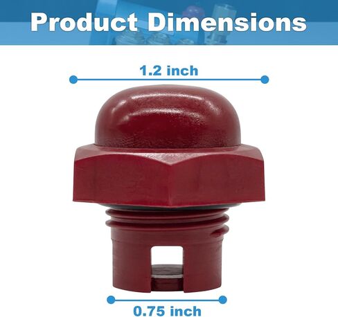 SuperDi For Cat Pump Pressure Washer 547961 Oil Filler Replacement Cap 2SF, 3DX, 3SP Pumps in Saudi Arabia