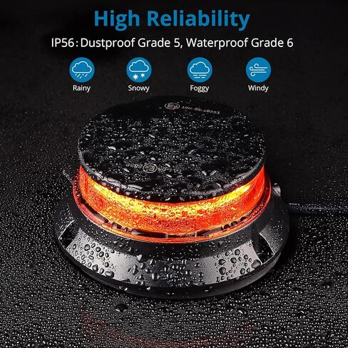 AUTOUTLET 48LEDs ستروب أضواء العنبر منارة ضوء تحذير السلامة ضوء وامض للشاحنات والجرارات والسيارات وعربات الغولف وUTV والحافلات، الخ in Kuwait