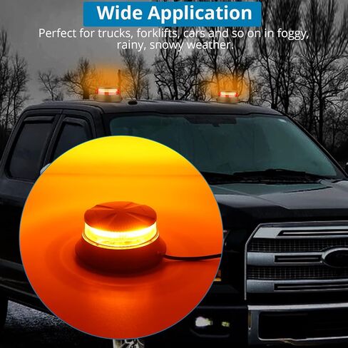 AUTOUTLET 48LEDs ستروب أضواء العنبر منارة ضوء تحذير السلامة ضوء وامض للشاحنات والجرارات والسيارات وعربات الغولف وUTV والحافلات، الخ in Kuwait