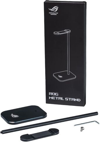 ASUS ROG Metal Gaming Headset Stand | Aluminum Structure, Stable Base, Durable & Scratch-Resistant Build, Rubber Nonslip Feet, Tall Headset Clearance, Easy to Assemble in Saudi Arabia