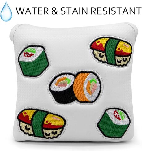 أغطية نادي الجولف الياباني السوشي - إكسسوار الجولف للرجال والنساء والأطفال ولاعبي الجولف - 3 خيارات لغطاء رأس سائق الجولف / غطاء رأس خشبي لممر الجولف / غطاء رأس نادي هجين in Kuwait