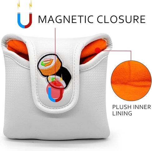 أغطية نادي الجولف الياباني السوشي - إكسسوار الجولف للرجال والنساء والأطفال ولاعبي الجولف - 3 خيارات لغطاء رأس سائق الجولف / غطاء رأس خشبي لممر الجولف / غطاء رأس نادي هجين in Kuwait