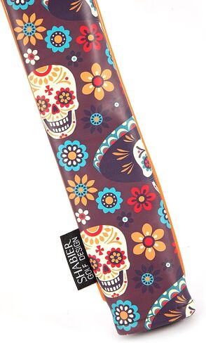 SHABIER PU Leather Waterproof Golf Alignment Stick Cover Club Protector Holds Sticks (Sugar Skull) in Saudi Arabia