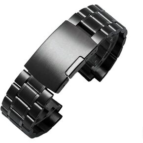Stainless Steel Watchband Men's Fit for TIMEX T2N720 T2N721 TW2R55500 T2N739 Watch Strap 24 * 16mm Lug End Silver Black Bracelet(Folding Deduction sk) in Saudi Arabia