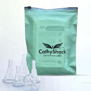 30 Pack 32mm External Condom Catheters for Men Day or Night-Breathable 100%Silicone, Latex Free, Transparent, Moisture Wicking Self Sealing Adhesive, with CathyShack Travel/Storage Bag & Instructions in Saudi Arabia
