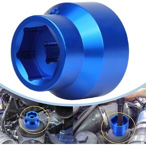 Oil Filter Socket 24mm / 36mm Reversible Fuel Filter Cap Remover and Installer Assistant Compatible with 6.0L / 6.4L Ford Powerstroke Diesel 2003-2010(blue) in Kuwait