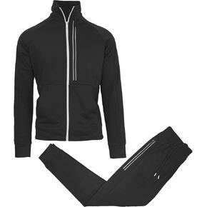 Galaxy by Harvic Men Men's Muisture Wicking Sweater Track Jacket و Jogger 2 قطعة كلاسيكية (أحجام ، S-2XL) in Kuwait