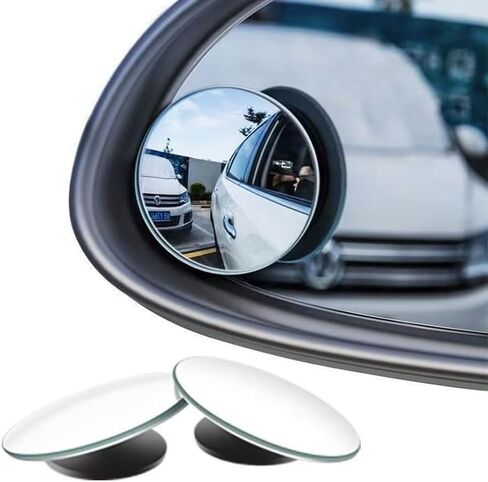 KARKOR Blind Spot Mirror Round HD Glass Convex 360° Wide Angle Side Rear View Mirror Exterior Accessories and Interior for Cars SUV and Trucks Pack of 2 in Saudi Arabia