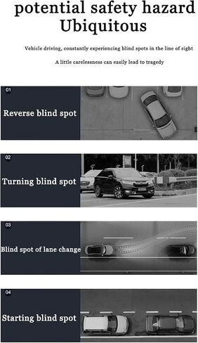 KARKOR Blind Spot Mirror Round HD Glass Convex 360° Wide Angle Side Rear View Mirror Exterior Accessories and Interior for Cars SUV and Trucks Pack of 2 in Saudi Arabia