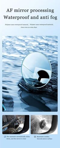 KARKOR Blind Spot Mirror Round HD Glass Convex 360° Wide Angle Side Rear View Mirror Exterior Accessories and Interior for Cars SUV and Trucks Pack of 2 in Saudi Arabia
