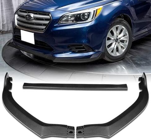 3 Pieces STi-Style Front Bumper Lip Spoiler Splitter Side Body Kit Trim Protection Compatible with 2015-2017 Subaru Legacy, 2016 (Painted White) in Saudi Arabia