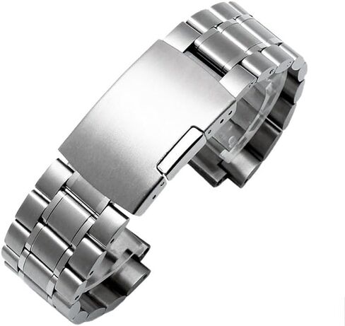 FELATESTELT WATCHBAND BANDBAND MEN FIT FOR TIMEX T2N720 T2N721 TW2R55500 T2N739 Watch STRAP 24 * 16MM LUG END SILVER BRACELET in Kuwait