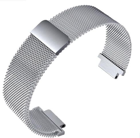 FELATESTELT WATCHBAND BANDBAND MEN FIT FOR TIMEX T2N720 T2N721 TW2R55500 T2N739 Watch STRAP 24 * 16MM LUG END SILVER BRACELET in Kuwait
