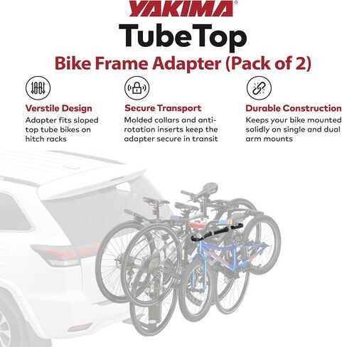 Yakima TubeTop Hitch Mounted Bike Rack with Seat Post Mounting Type, Oversized Diameter Tubing, and Anti Rotation Inserts for Bicycles, 2 Pack in Saudi Arabia