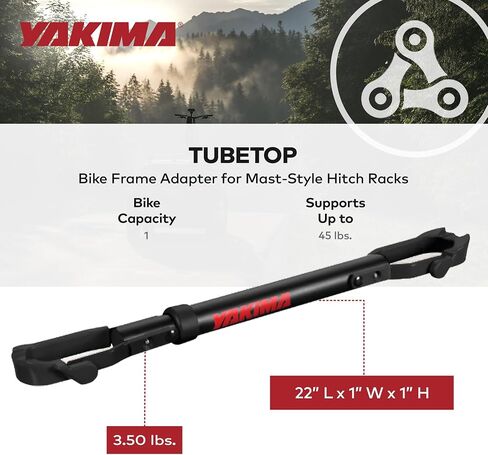 Yakima TubeTop Hitch Mounted Bike Rack with Seat Post Mounting Type, Oversized Diameter Tubing, and Anti Rotation Inserts for Bicycles, 2 Pack in Saudi Arabia