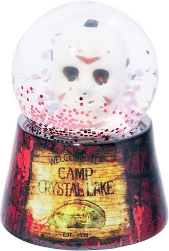 Silver Buffalo Friday The 13th Camp Certal Lake 45mm Light-Up Snow Globe في صندوق البيع بالتجزئة in Saudi Arabia