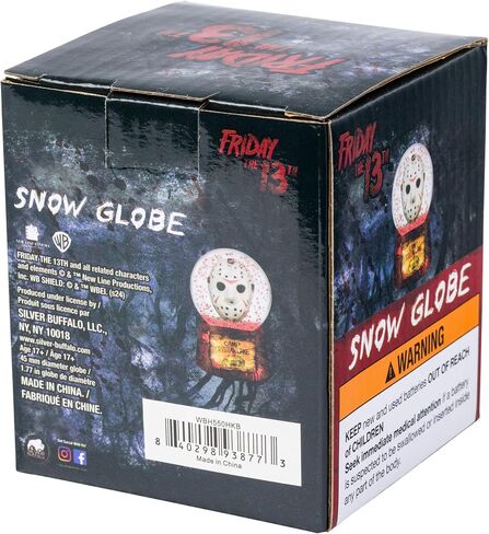 Silver Buffalo Friday The 13th Camp Certal Lake 45mm Light-Up Snow Globe في صندوق البيع بالتجزئة in Saudi Arabia