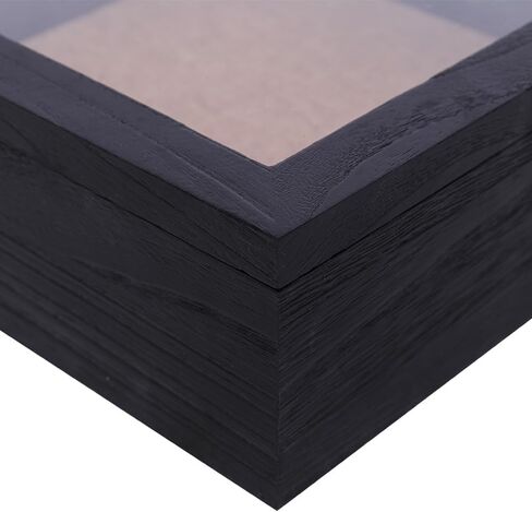 15x15x4 Shadow Box, Exterior Depth 4in Extra Deep Shadow Box Frame for Pictures, Photos and Keepsake(Black) in Kuwait