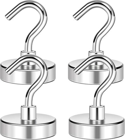 LOVIMAG Magnetic Hooks Heavy Duty, 110 lb Strong Magnetic Hooks for Hanging, Toolbox, Cruise, Office and Kitchen etc- 2 Pack in Saudi Arabia