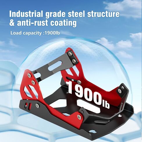 شقاثة عجلات الدراجات النارية الصلب تصميم أسود/أحمر مضاد | Universal Front Wheel Stand للدراجات الترابية والدراجات النارية | Compact & Portable (5.3 "H X 10.8" L x 6.1 "W) in Saudi Arabia