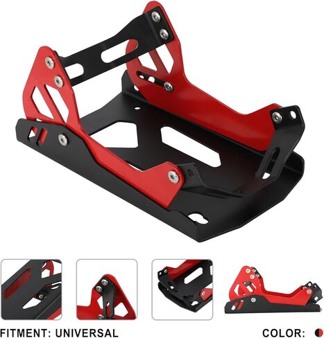 شقاثة عجلات الدراجات النارية الصلب تصميم أسود/أحمر مضاد | Universal Front Wheel Stand للدراجات الترابية والدراجات النارية | Compact & Portable (5.3 "H X 10.8" L x 6.1 "W) in Saudi Arabia